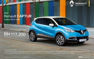 Renault Captur Crossover重新定價