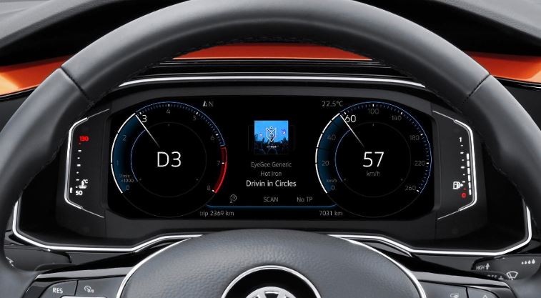 VW polo virtual cockpit display
