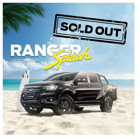全部19辆限量版福特Ranger Splash在Lazada的双11购物节之前已被预订完