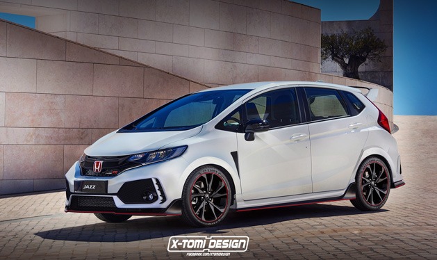 外媒抢先绘制Honda Jazz Type R版，你怎么看？