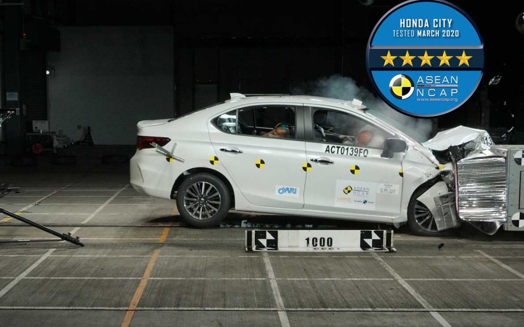 2020年式Honda City 获ASEAN NCAP 5星碰撞测试成绩
