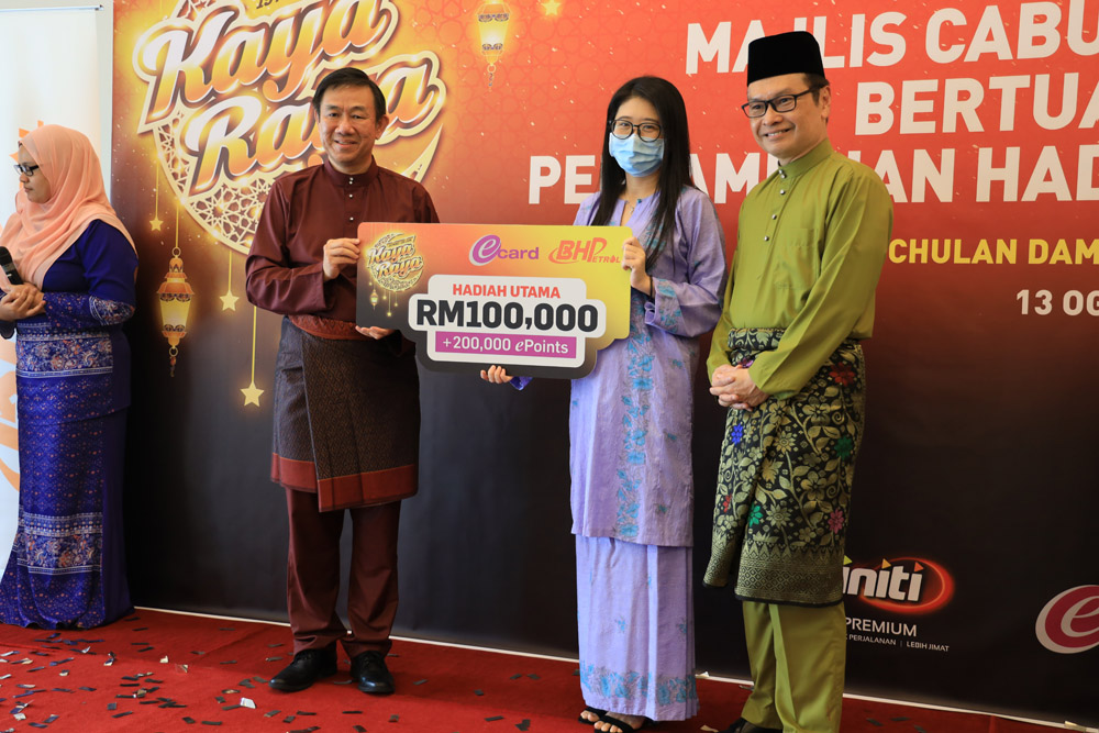 BHPetrol Raya Kaya现金奖活动结束，颁发超过RM300,000现金大奖