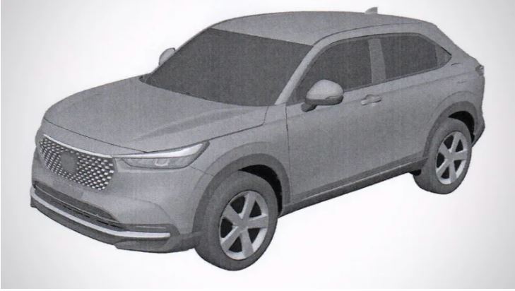 2021 Honda HRV 专利图泄漏！更为成熟大气的外观风格