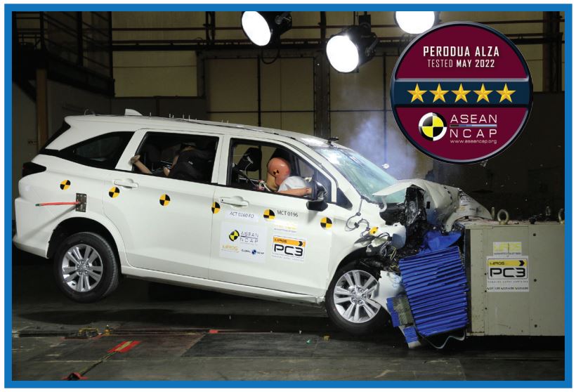 Perodua Alza大跃进 荣获ASEAN NCAP五星安全评级！