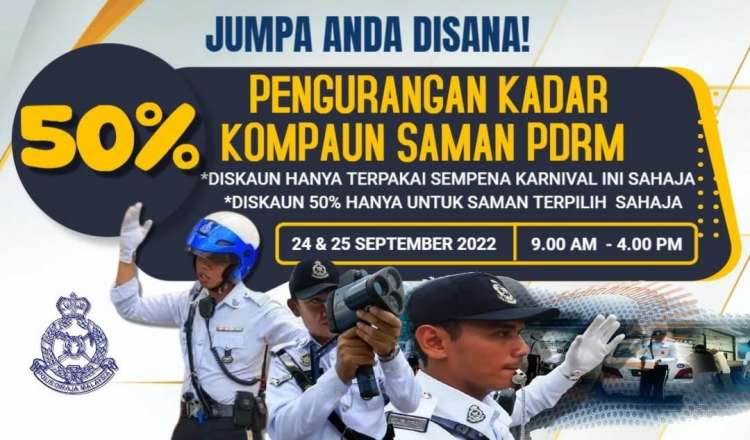 霹雳州50% saman 折扣，9 月 24 日至 25 日