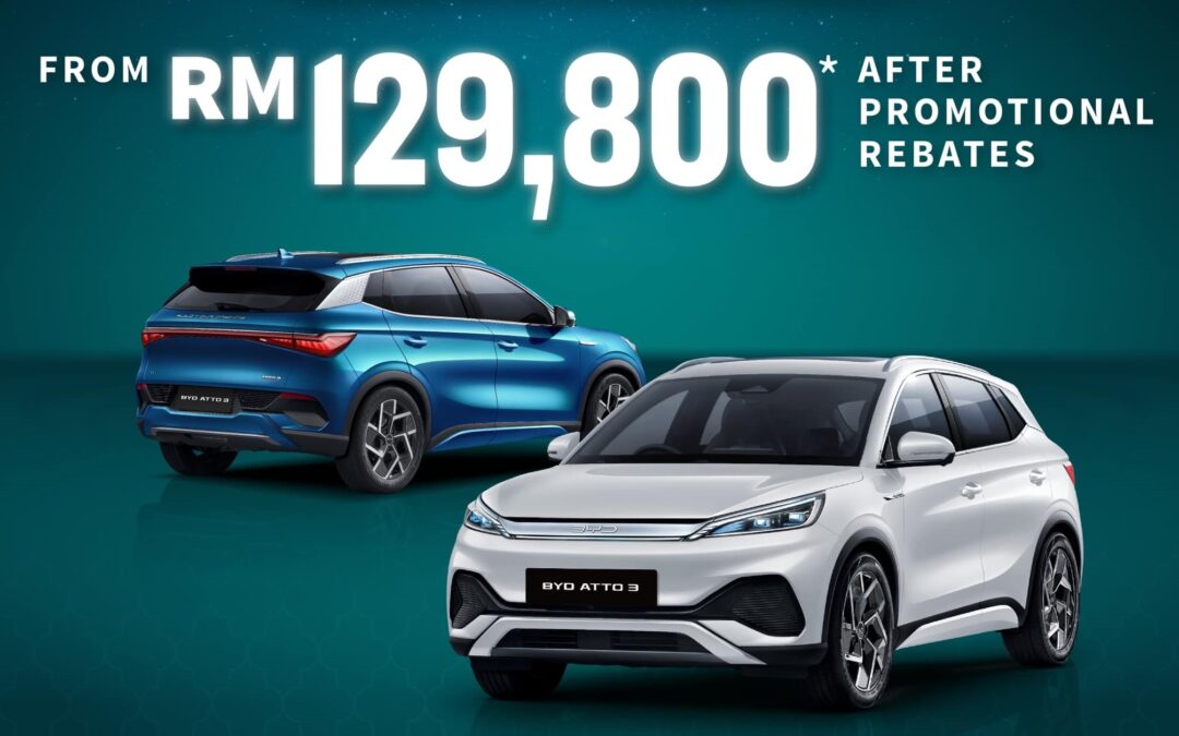 BYD Malaysia 宣布2023 Atto 3将享有高达RM20,000限时优惠！标准续航版如今只需要RM129,800！