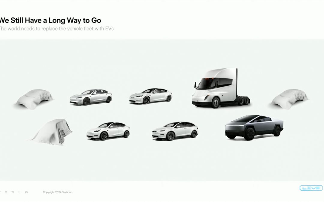 Elon Musk暗示Tesla正在开发三款新车型