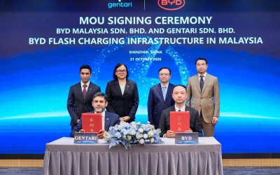 Gentari与BYD Malaysia签署谅解备忘录，推动在马来西亚部署BYD Flash Charging闪充技术