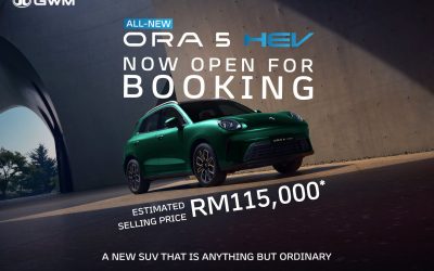 GWM ORA 5 HEV大马开启预订！1.5T HEV + 2DHT！223匹马力及476牛顿米！7.7秒破百！综合续航超过1,100公里！预计售价RM115,000！